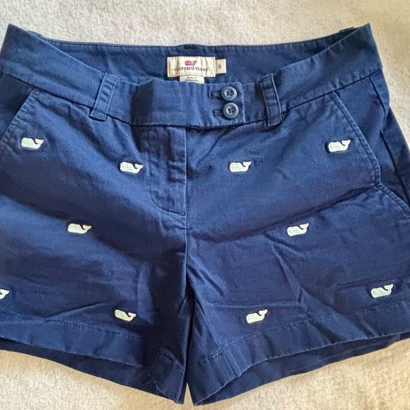 Vineyard Vines Classic Dayboat Shorts in Navy Size 0 - Picture 5 of 12